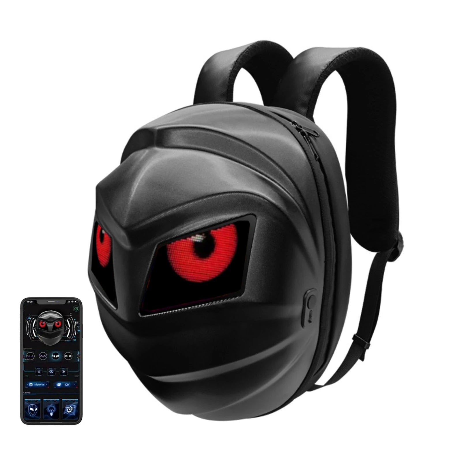 Programmable LED Backpack – Bluetooth Waterproof Digital Display Travel & Motorcycle Backpack