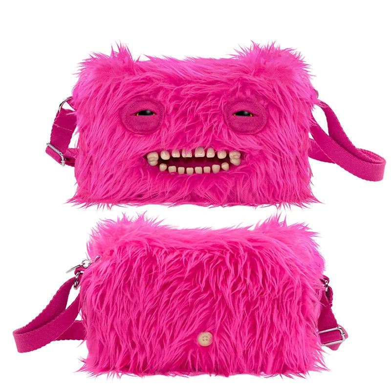 Fuggler Mr. Buttons Screech Plush Crossbody Bag – Cute Ugly Monster Toy