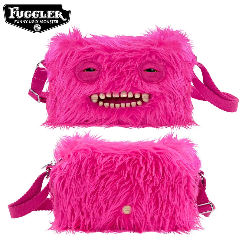 Fuggler Mr. Buttons Screech Plush Crossbody Bag – Cute Ugly Monster Toy