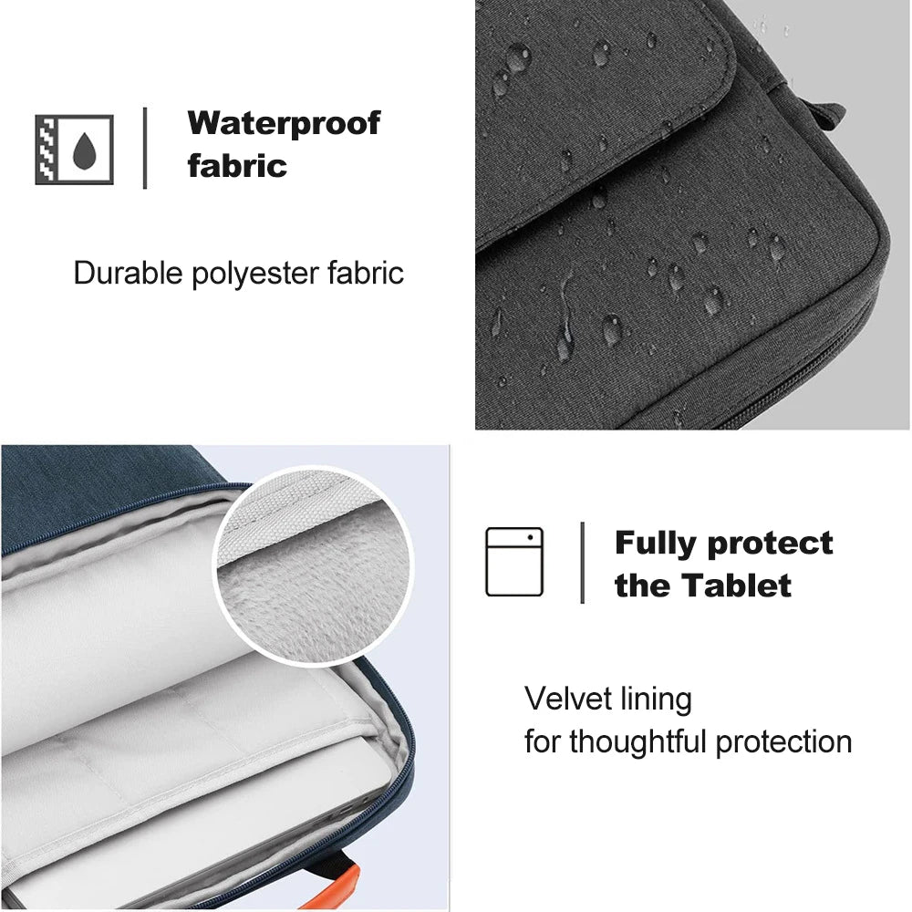 Waterproof Shoulder Bag for MacBook & iPad - 13–13.6 Inch Laptop Handbag