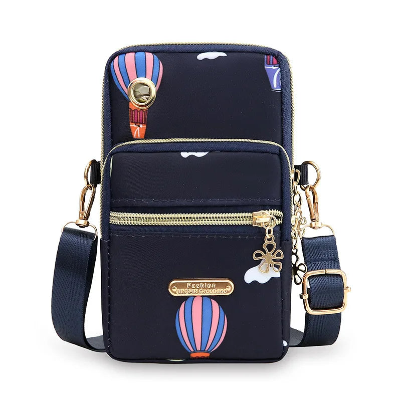 Mini Messenger Purse – Water-Resistant Nylon Crossbody for Shopping or Gym