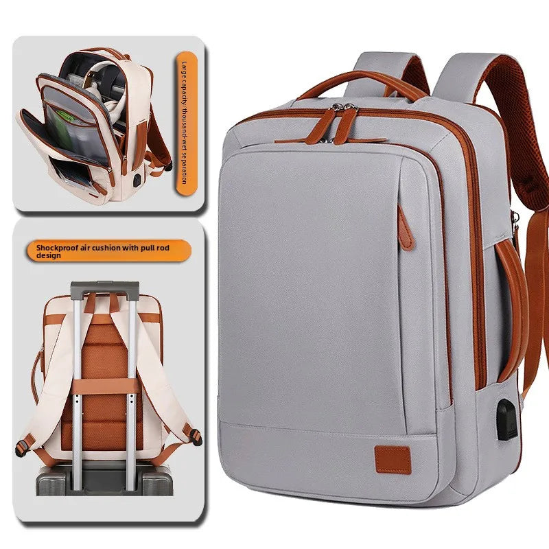 Oxford Cloth Leisure Backpack – High-End Fashion Waterproof Laptop Bag