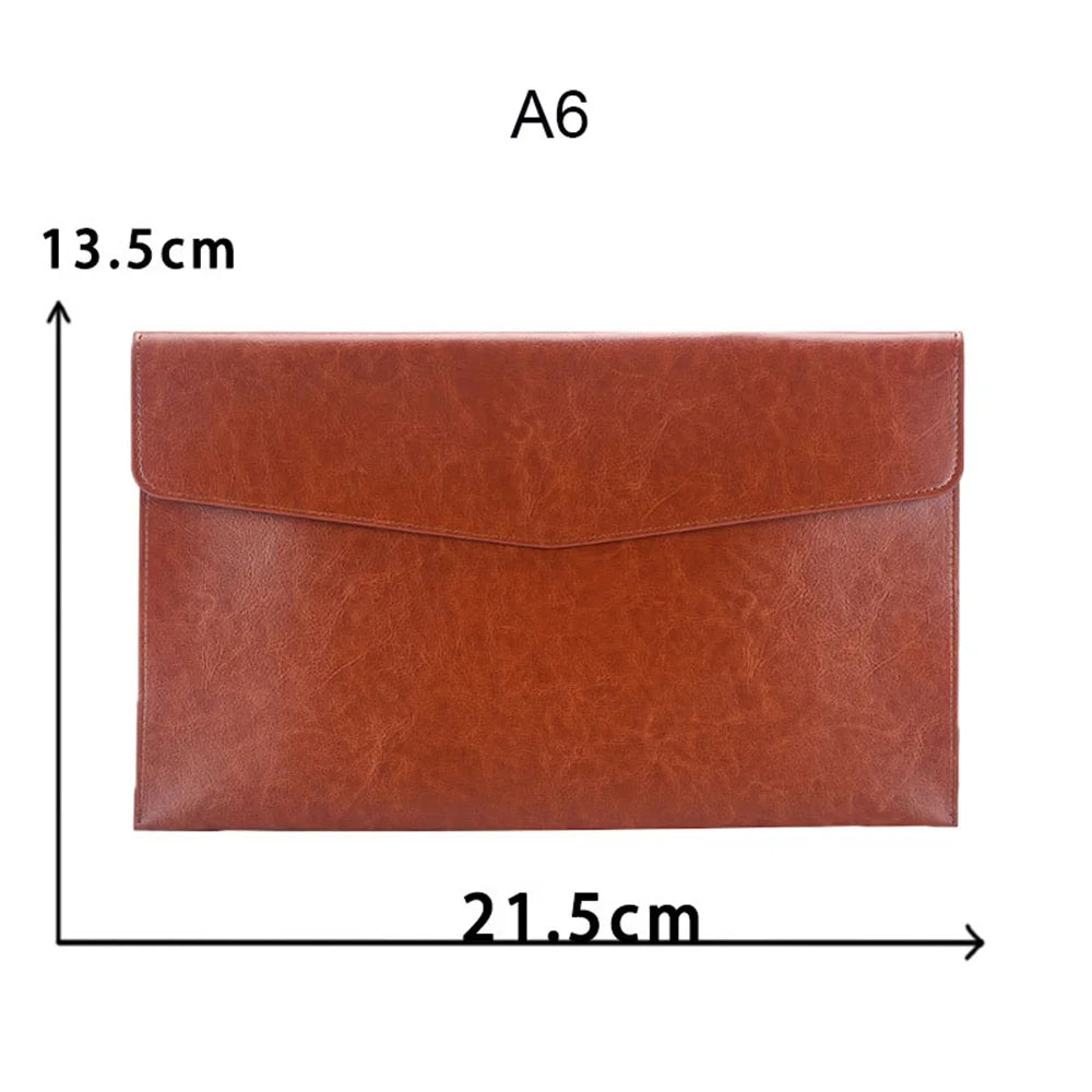 Leather Document Organizer – File Folder & Passport Holder
