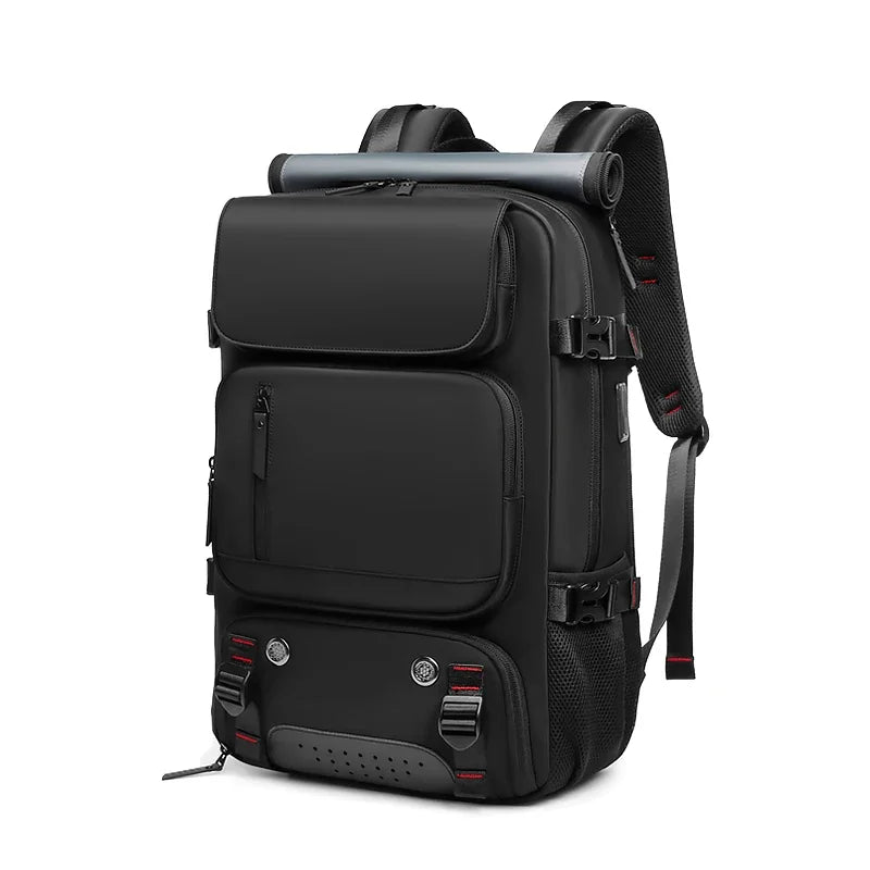 16-Inch Waterproof Travel Laptop Backpack – Business, Camping Bag with Shoe Compartment