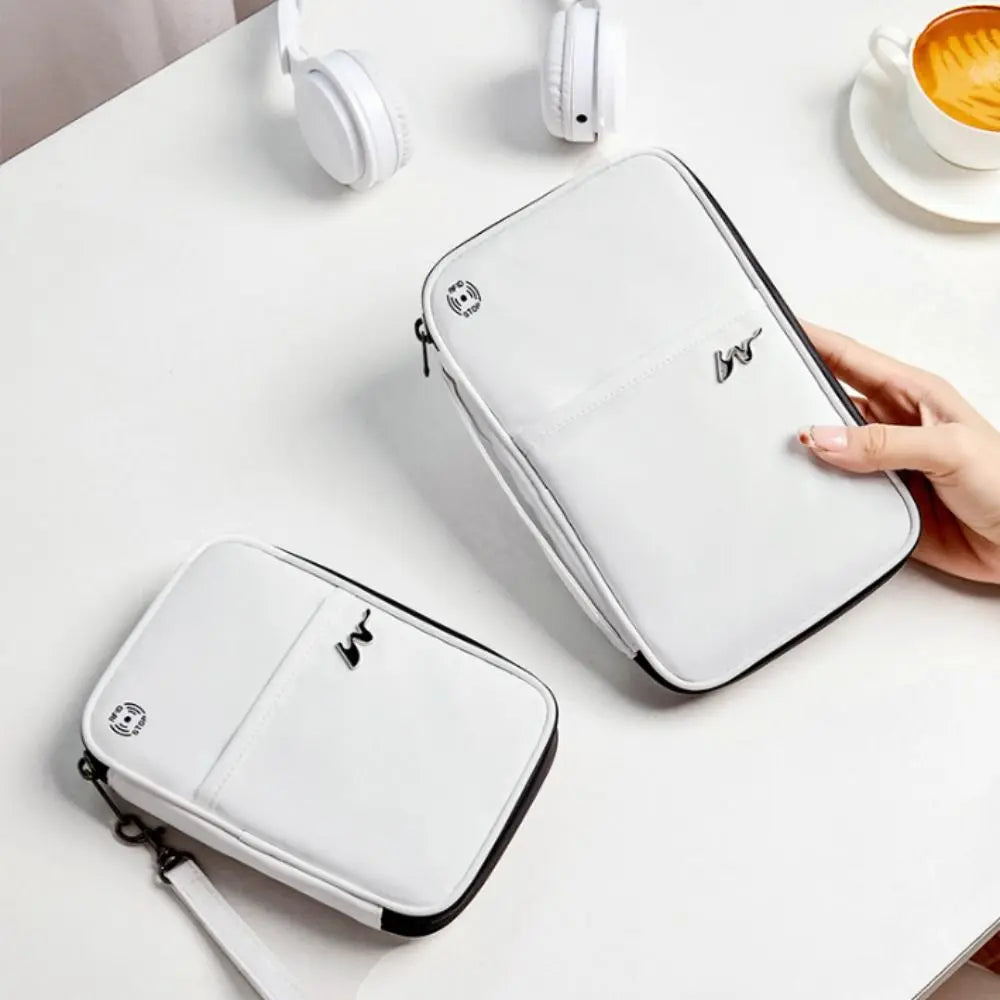 Portable RFID Card Holder – Polyester Travel Passport Case