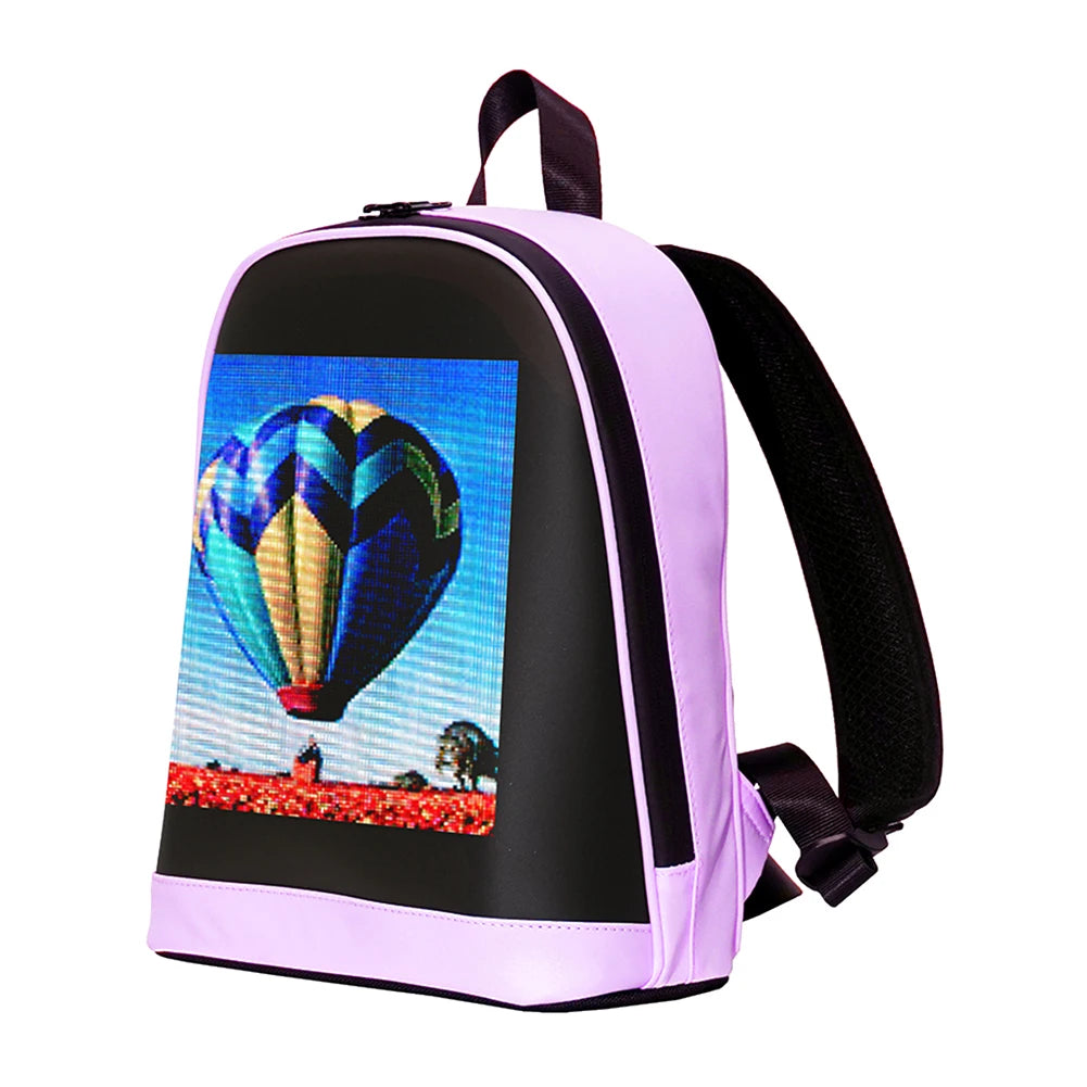 Waterproof LED Laptop Backpack – Programmable Smart Display Bag