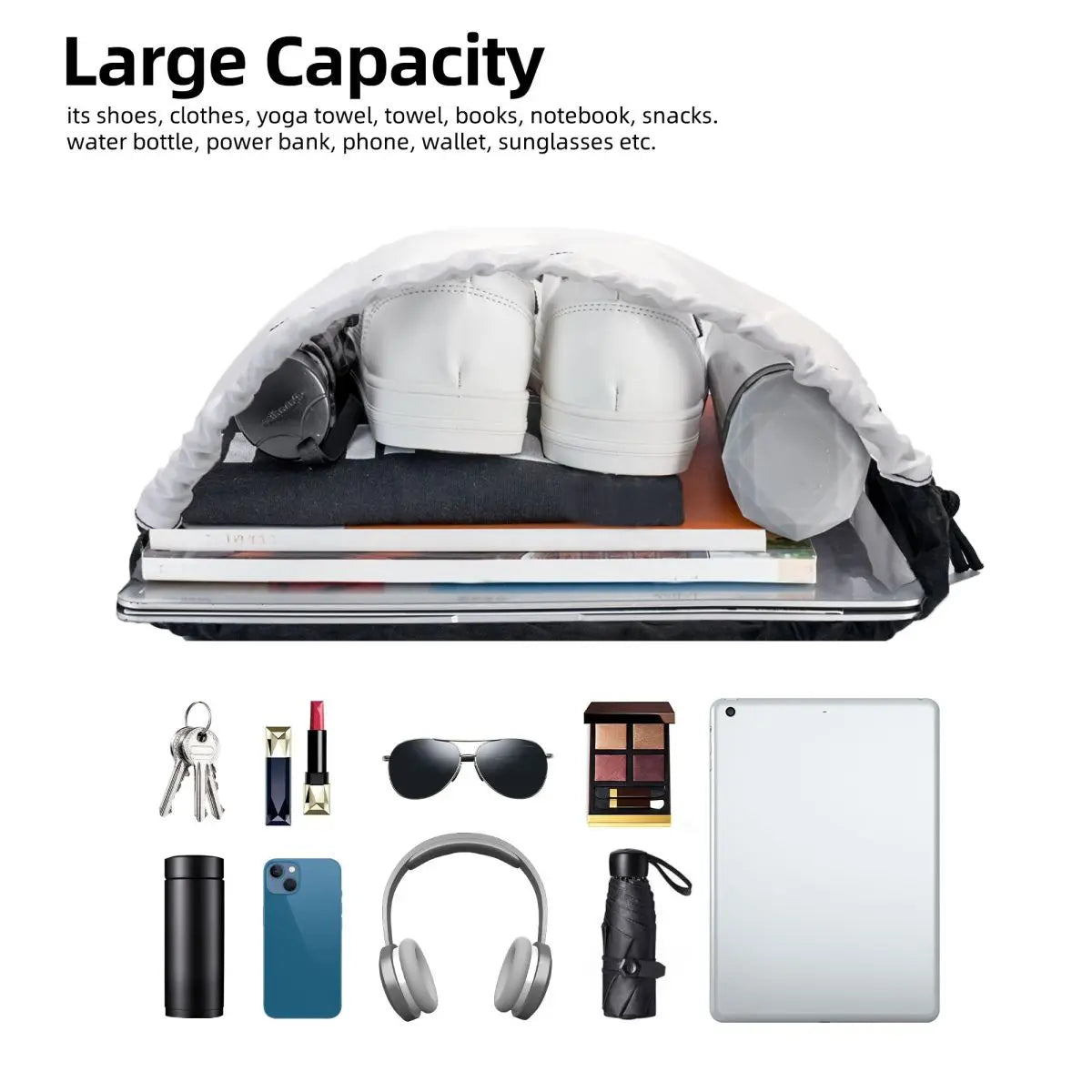 Rock Band Drawstring Bag