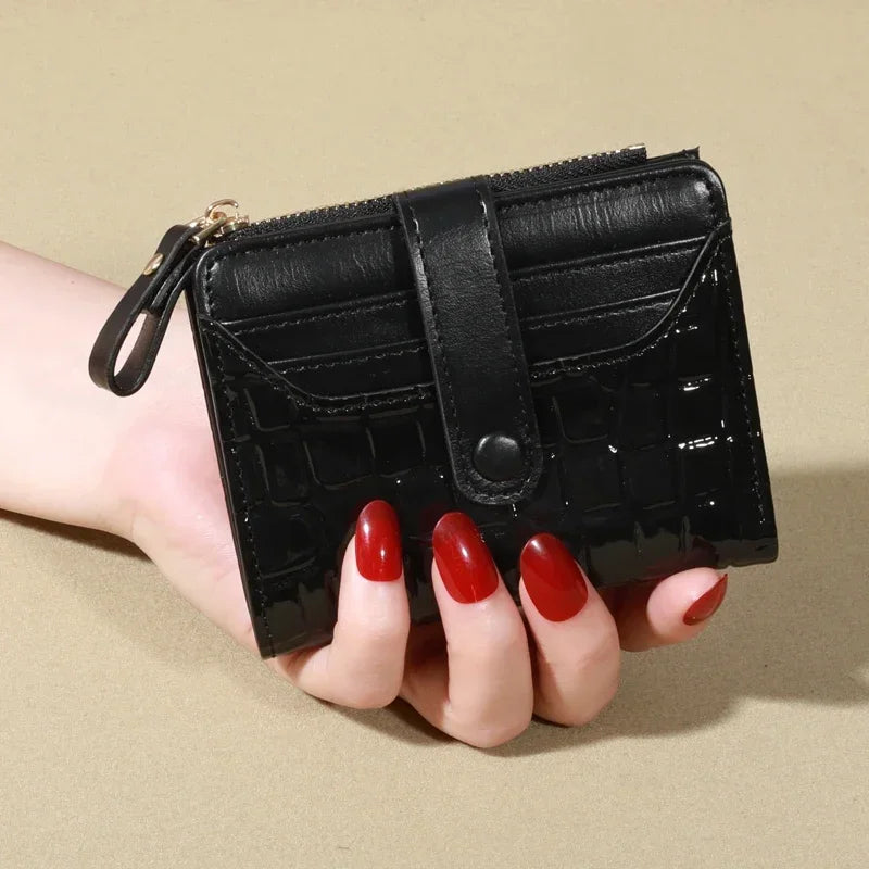Croco Pattern PU Leather Wallet