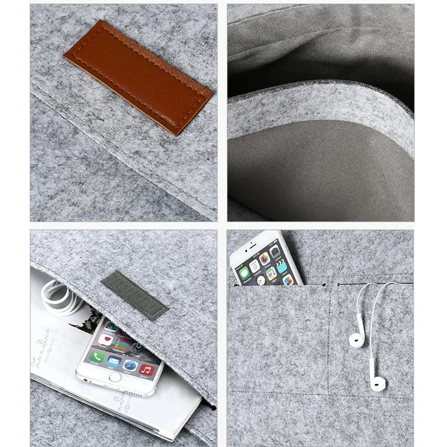 Soft Inner Protective Cover Bag Felt Laptop Sleeve for MacBook & iPad 11–16 Inch