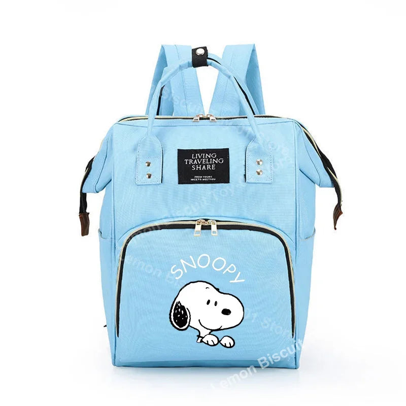 Cute Cartoon Diaper Bag – Snoopy Themed Baby Travel Backpack