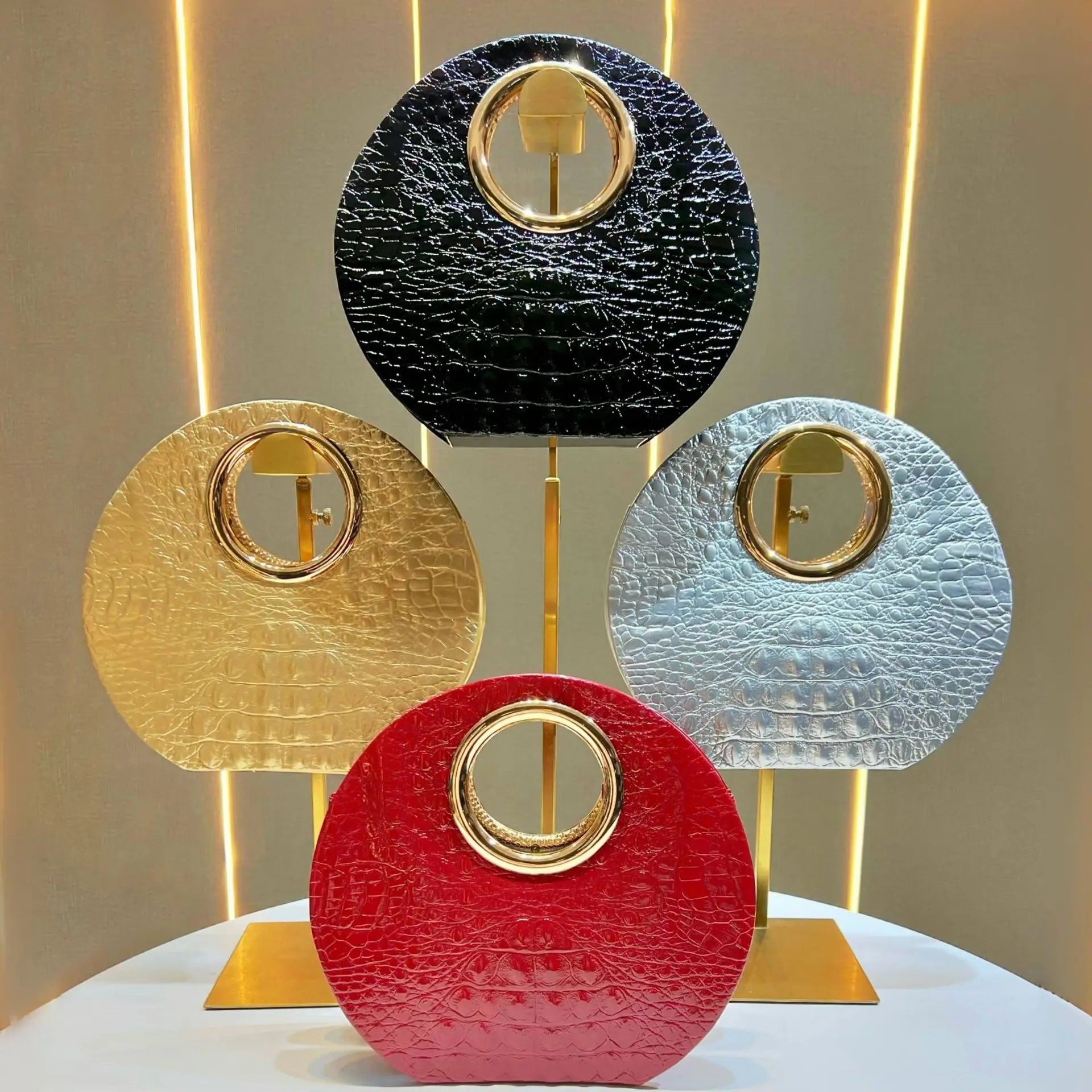 Fashion Alligator Pattern Clutch