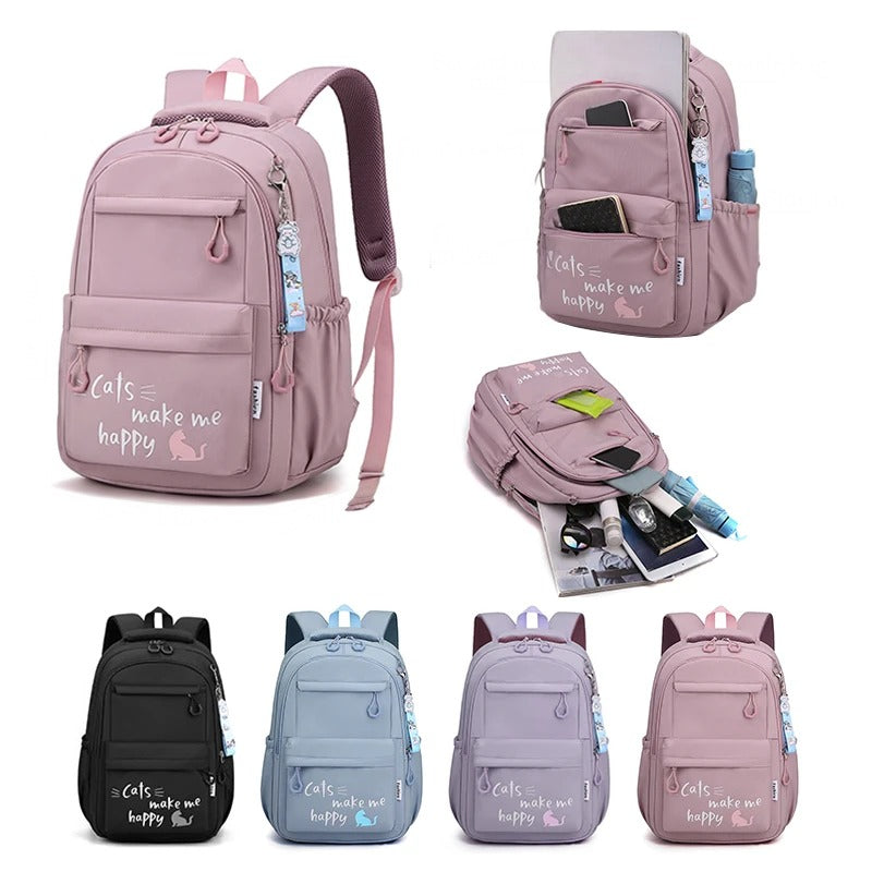 Stylish Pink Backpack for School & Travel – Durable and Spacious Design