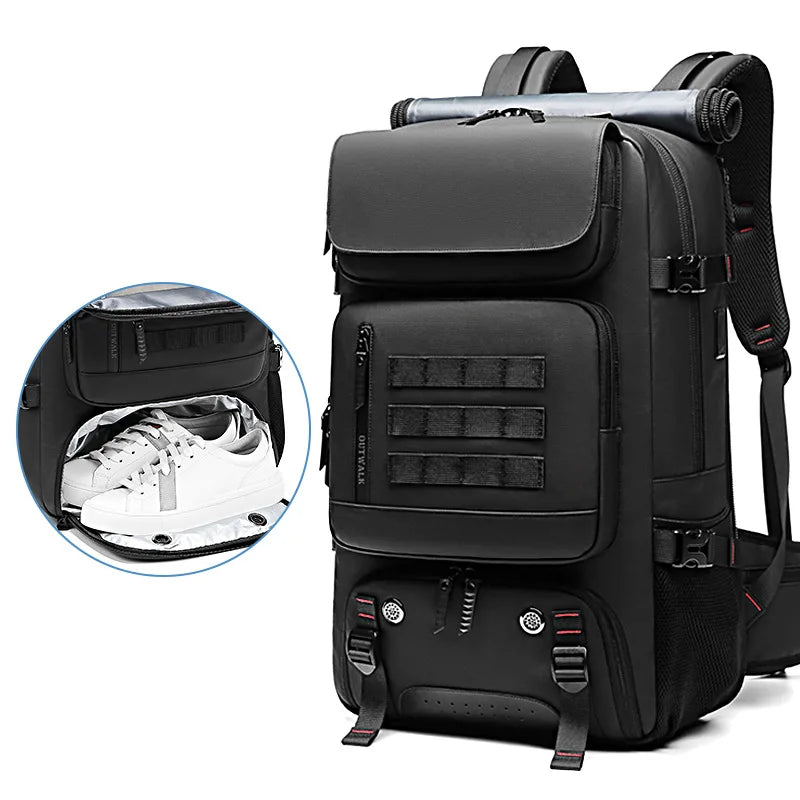 17-Inch Waterproof Travel Laptop Backpack – Business, Outdoor Bag with Shoe Compartment