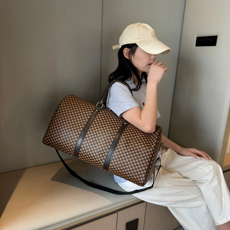 Versatile Large Duffle Travel Bag  – PU Leather Bag