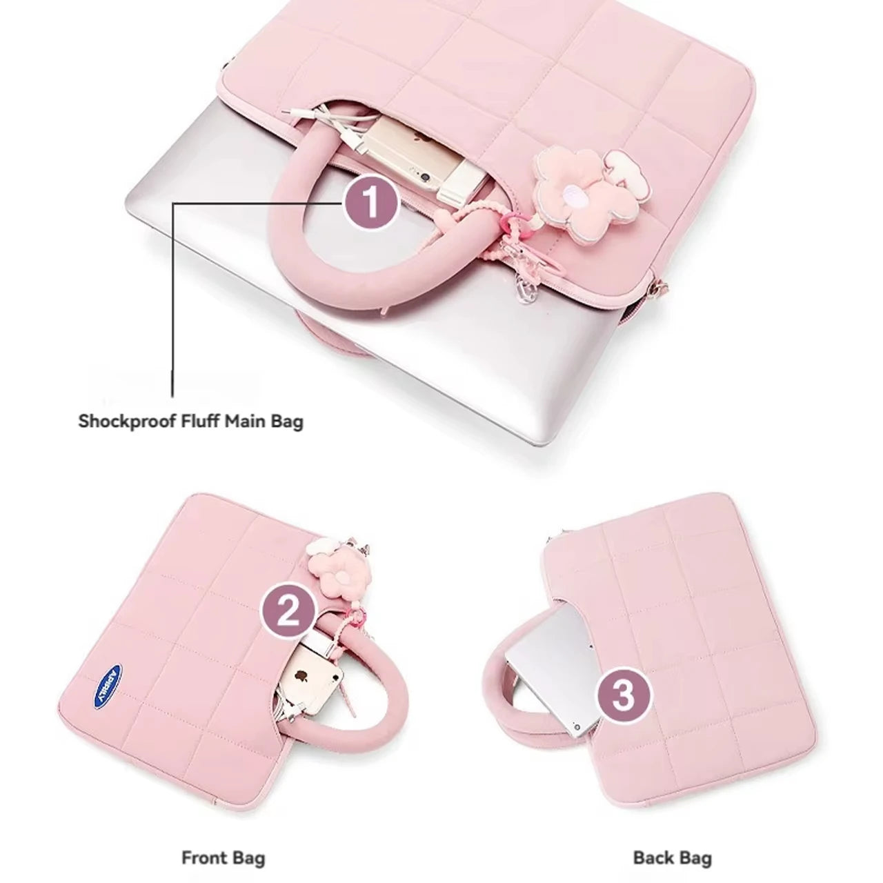 Portable Handbag Laptop Bag for 13.3–16.1 Inch MacBook