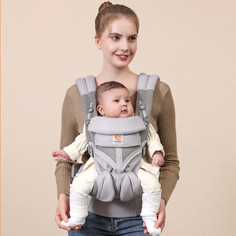 Baby Carrier with Hip Seat- Multifunctional Newborn to Toddler Carrier