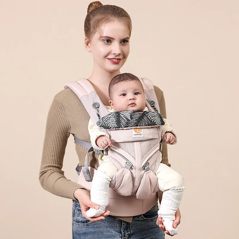 Baby Carrier with Hip Seat- Multifunctional Newborn to Toddler Carrier