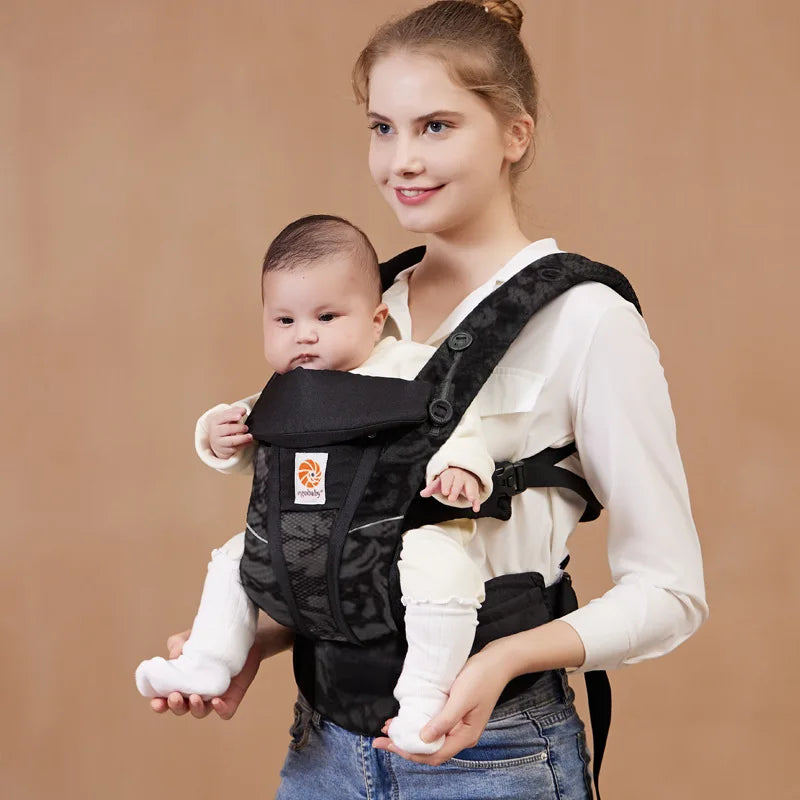 Baby Carrier with Hip Seat- Multifunctional Newborn to Toddler Carrier