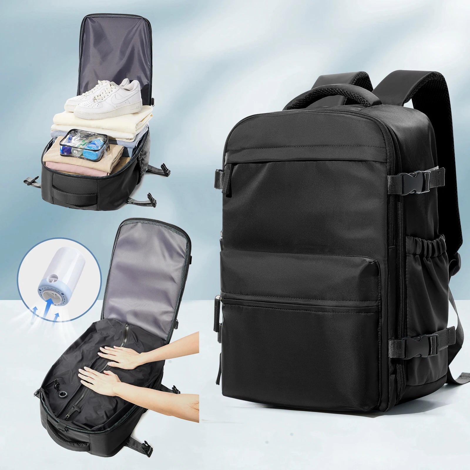 Expandable Vacuum Cabin Backpack
