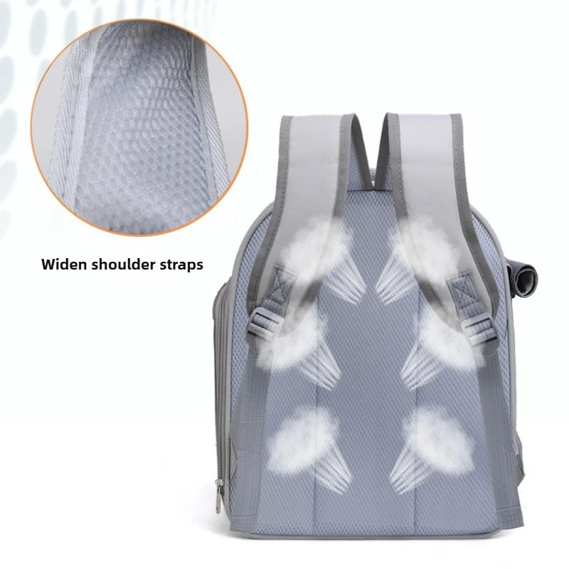 Large Capacity Pet Carrier Backpack – Foldable Breathable Mesh Travel Bag for Cats