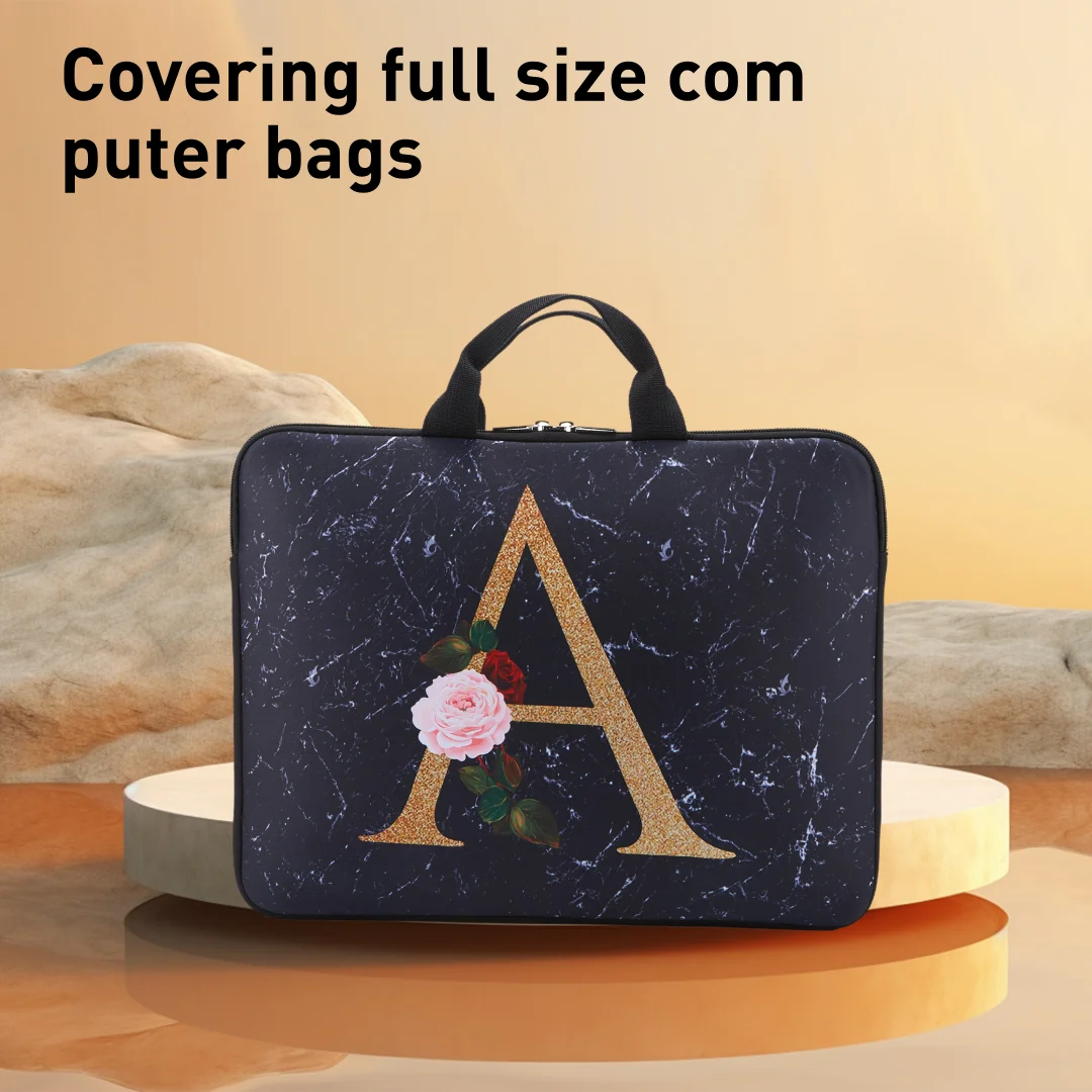 Trendy Heat Transfer Laptop Bag – 11–17 Inch Protective Case for Work,  School