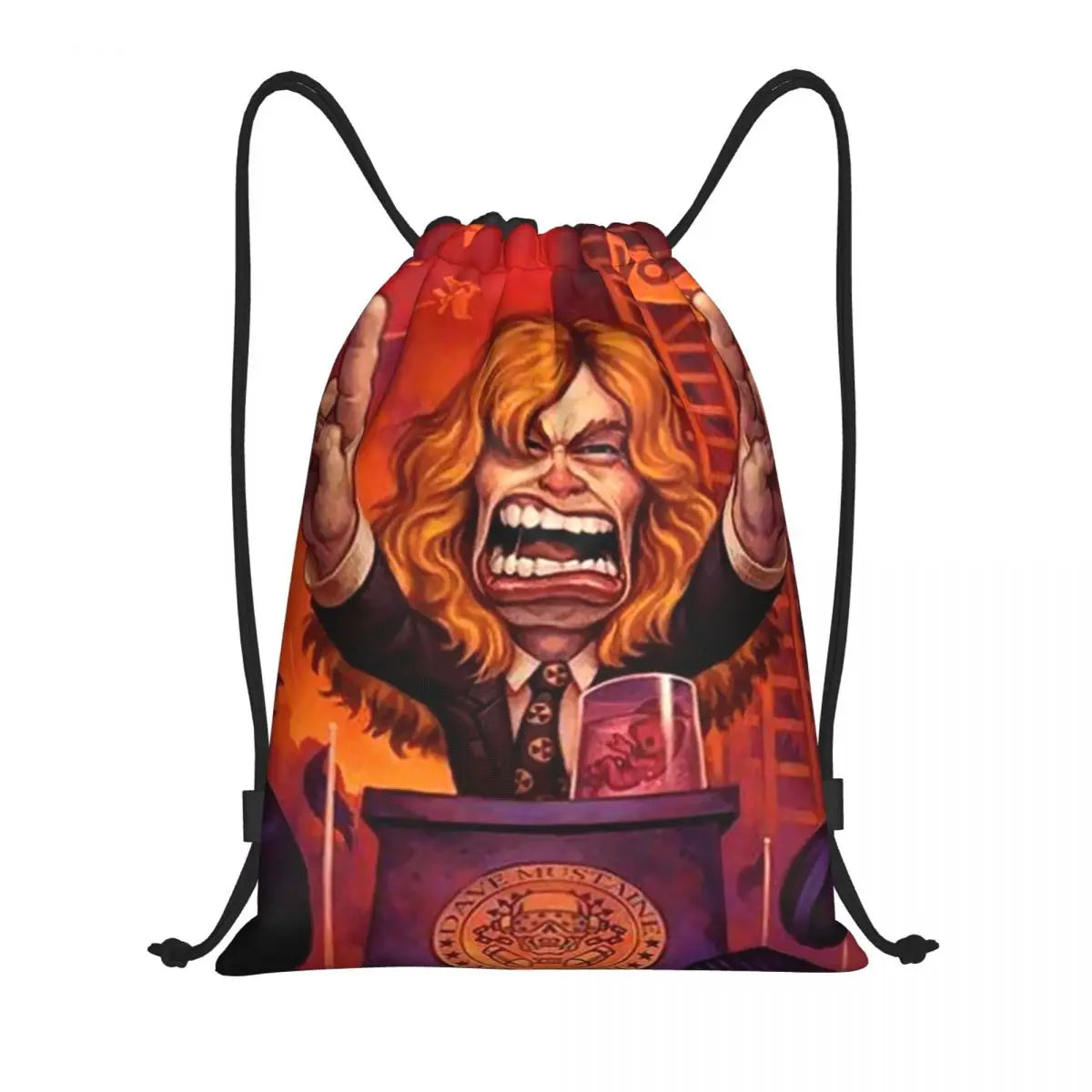 Rock Band Drawstring Bag