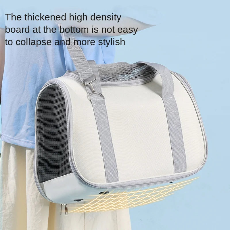 Pet Outing Handbag – Breathable Portable Carrier for Cats