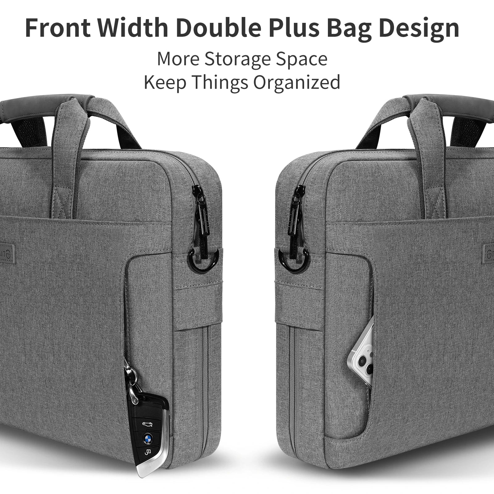 PU Leather Laptop Briefcase – MacBook M2 Air M1 Pro 13.3 14 15.4  Shoulder Bag