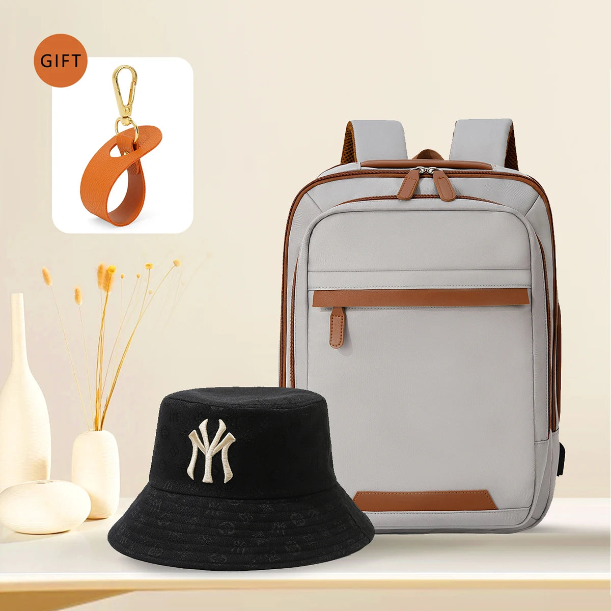 Durable USB charging backpack with waterproof design