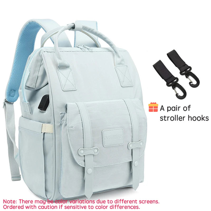 Multi-Compartment Baby Bag – Stroller Hook Enabled Mommy Backpack
