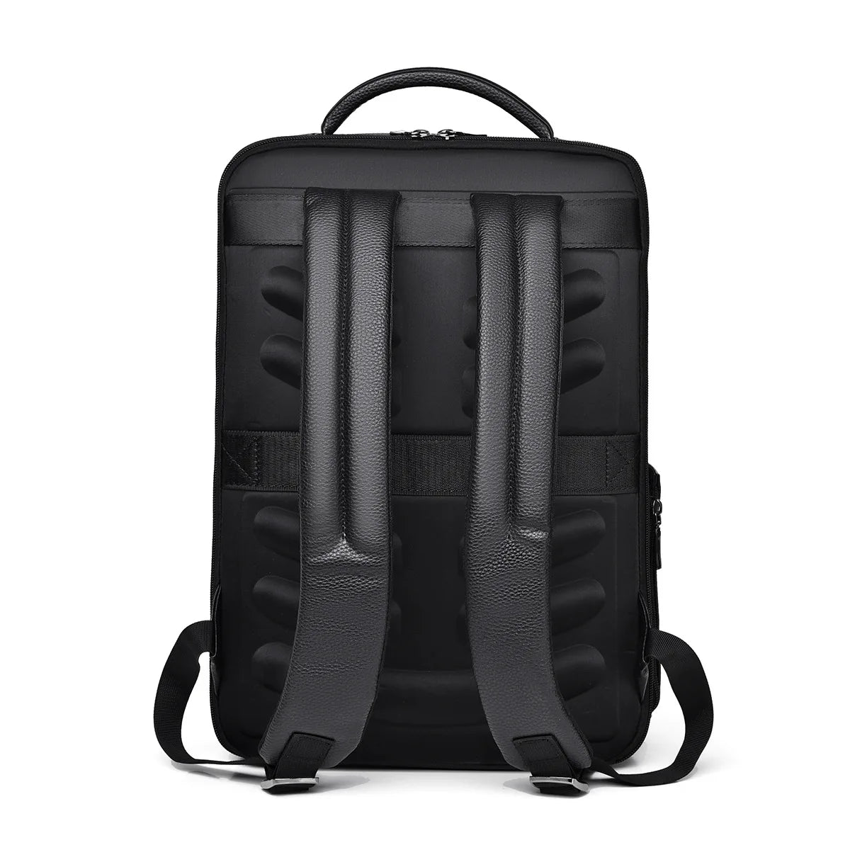Slim PU Business Backpack with Laptop Compartment