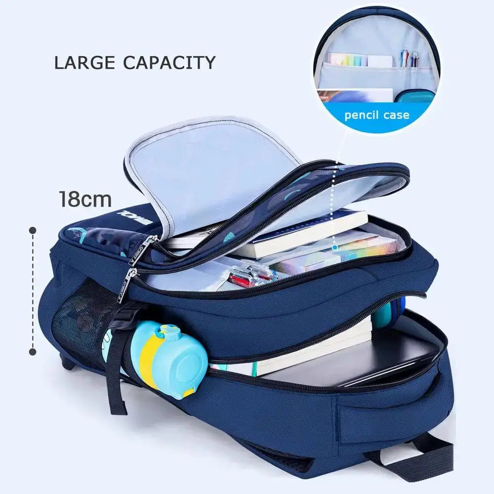 Large Capacity Waterproof Backpack – Ideal for School and Daily Activities