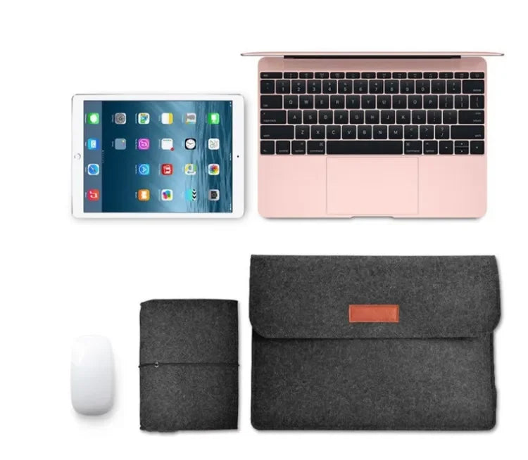 Soft Inner Protective Cover Bag Felt Laptop Sleeve for MacBook & iPad 11–16 Inch