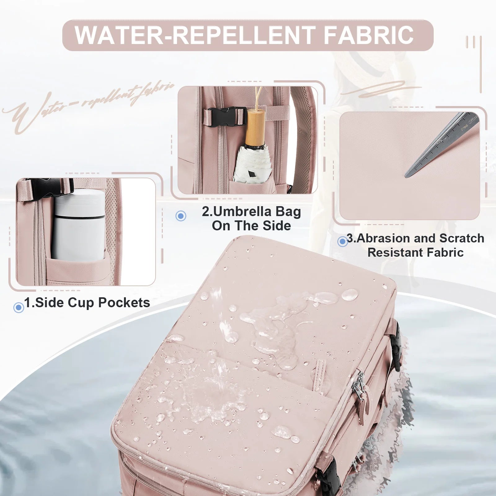 Stylish Cabin Backpack – 40x20x25 Ryanair Cabin Bag