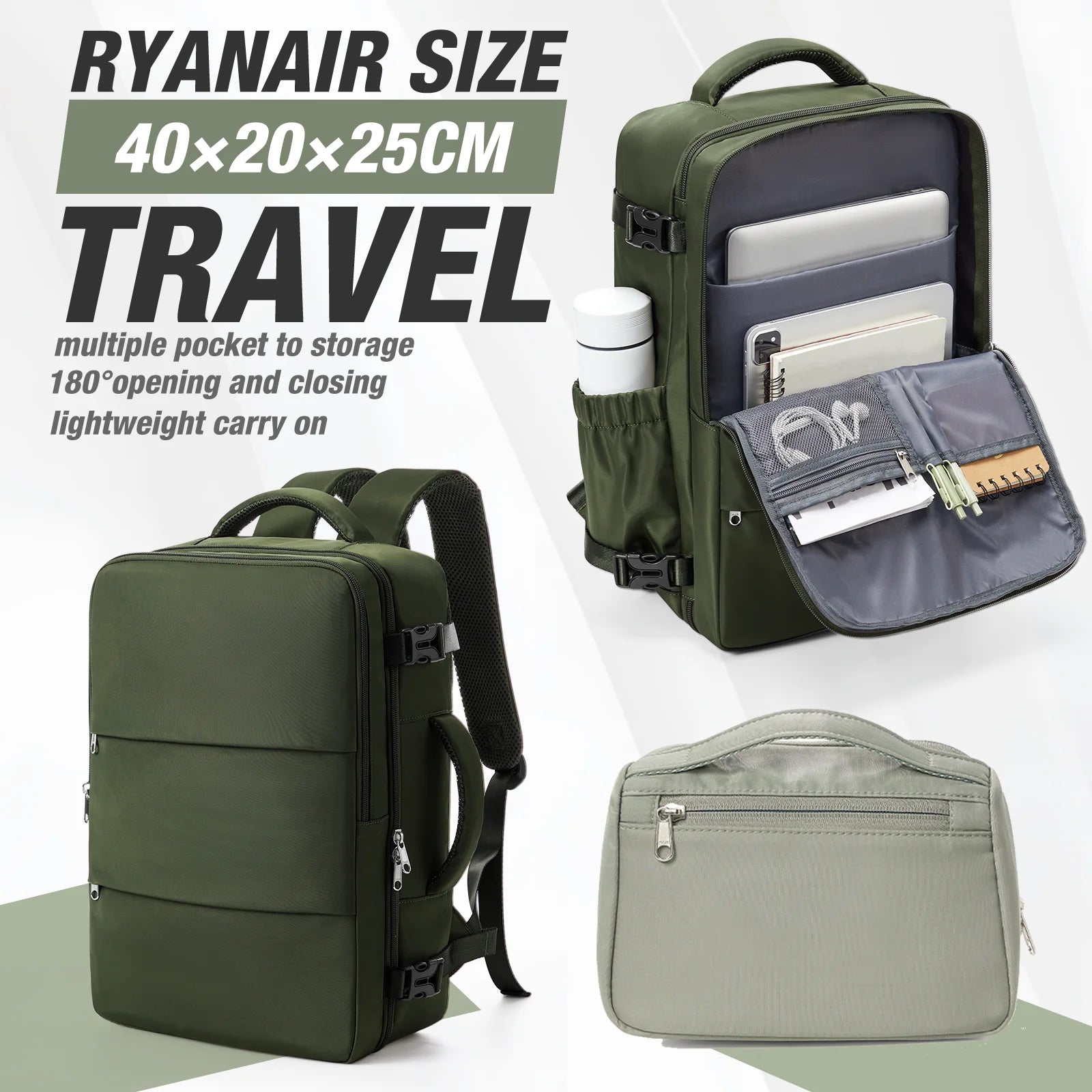 Airline Cabin Travel Backpack 40x30x20 – Underseat Carry-On Bag