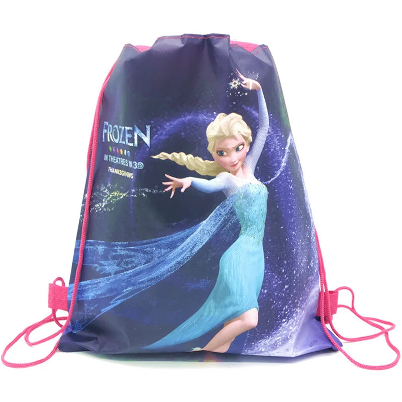 12Pcs Frozen Cartoon Drawstring Bag