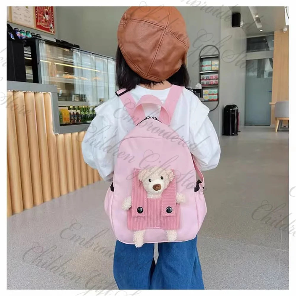 Kids Cartoon Backpack – Custom Embroidered Name Baby Bag