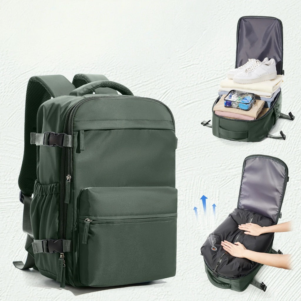 Air Compression Travel Bag – 15.6” Laptop Backpack