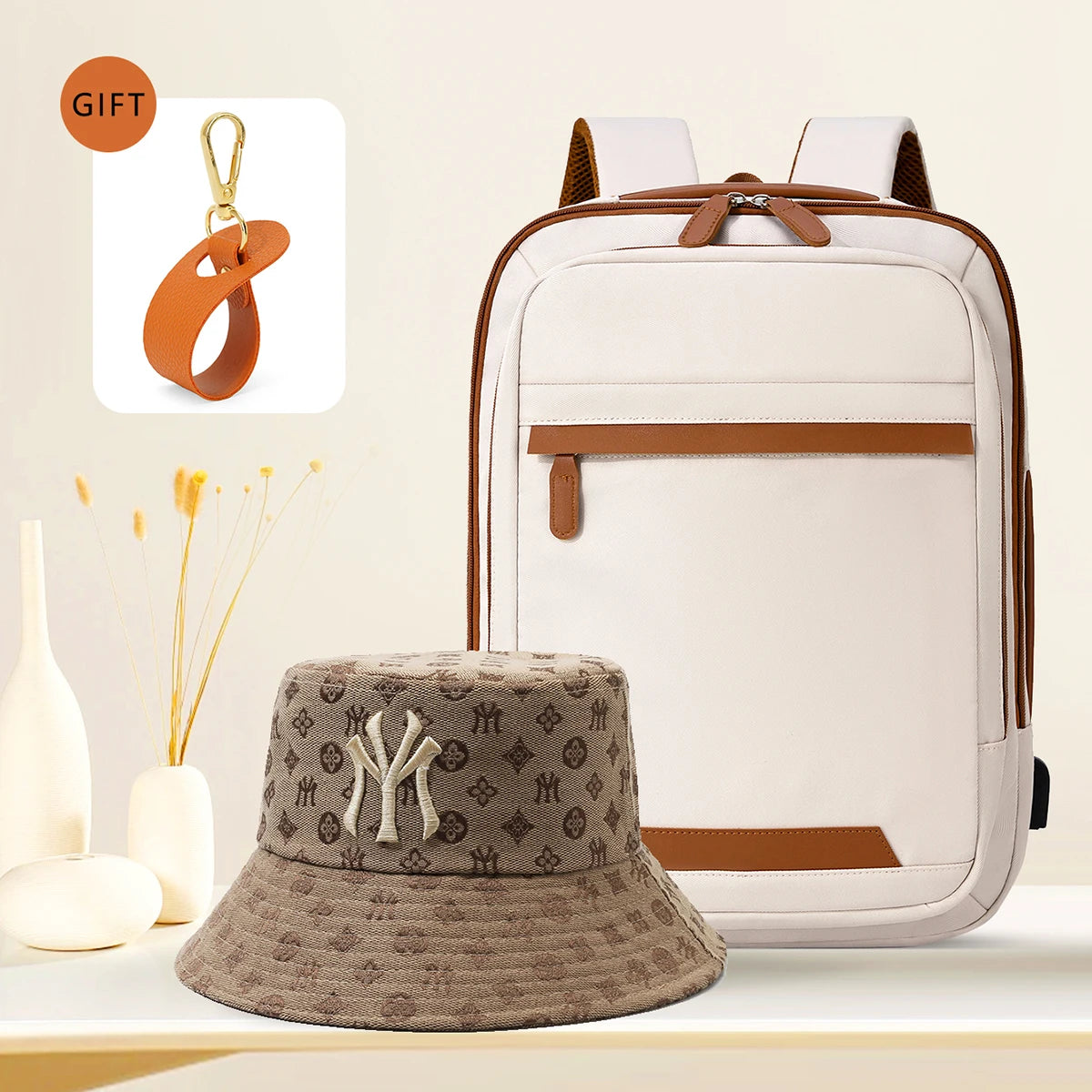 Durable USB charging backpack with waterproof design