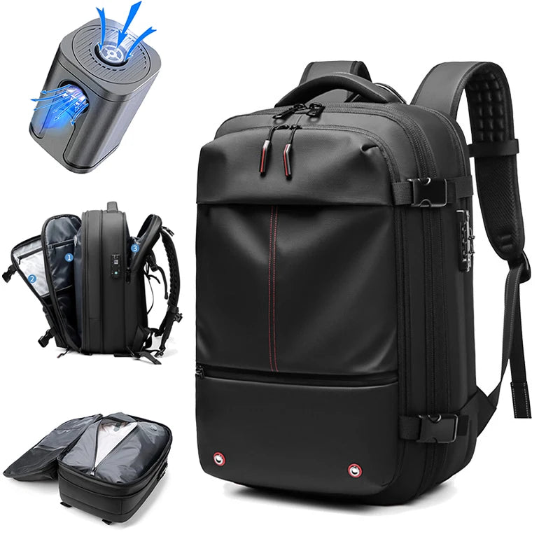 Smart Compression Backpack – 17-Inch Laptop Travel Bag