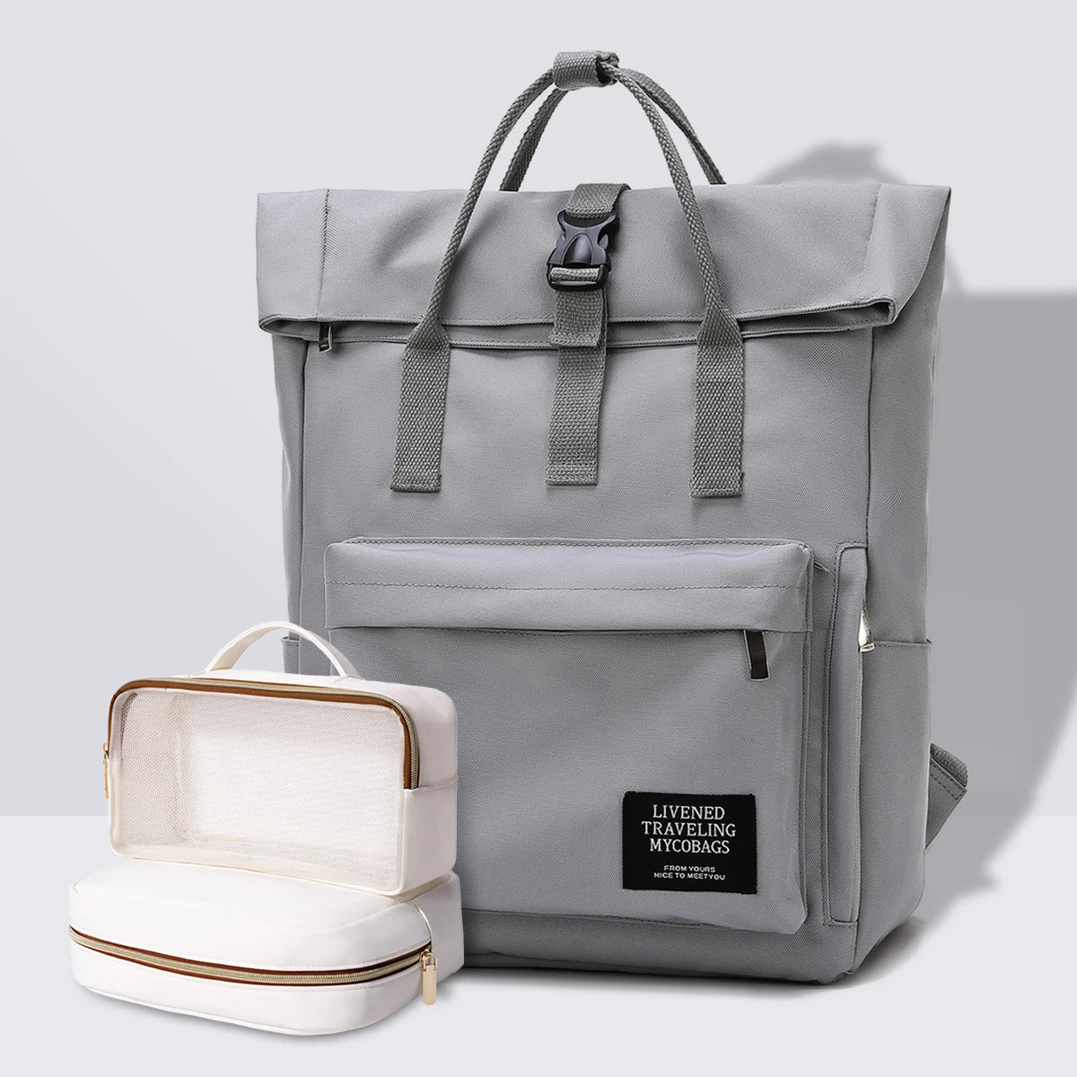 Fashionable College Laptop Bag – Lightweight Travel Backpack