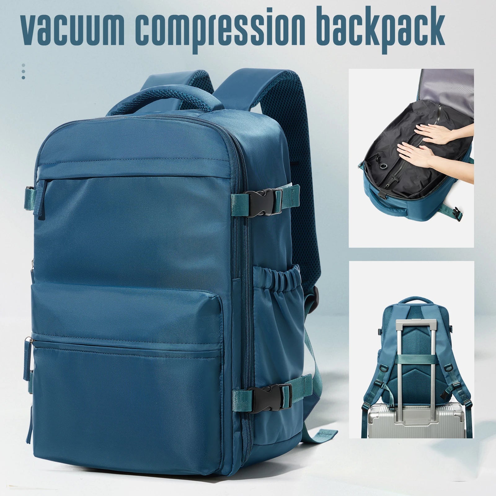 Spacious Vacuum Compression Travel Backpack
