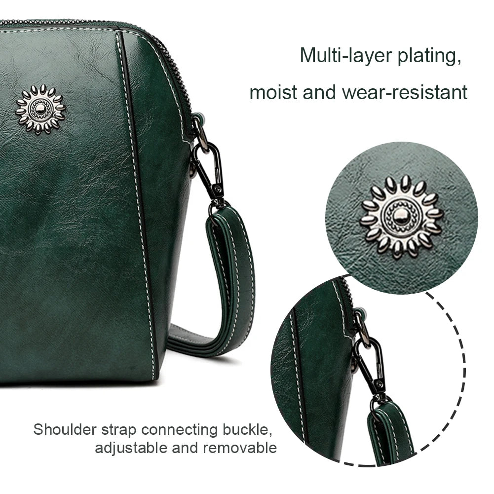 Retro PU Leather Crossbody -Retro Design Bag