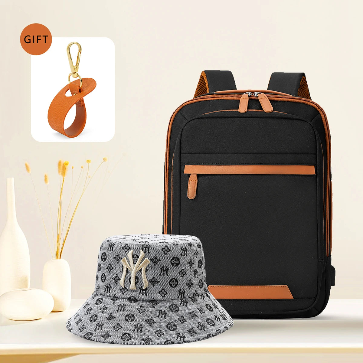 Durable USB charging backpack with waterproof design