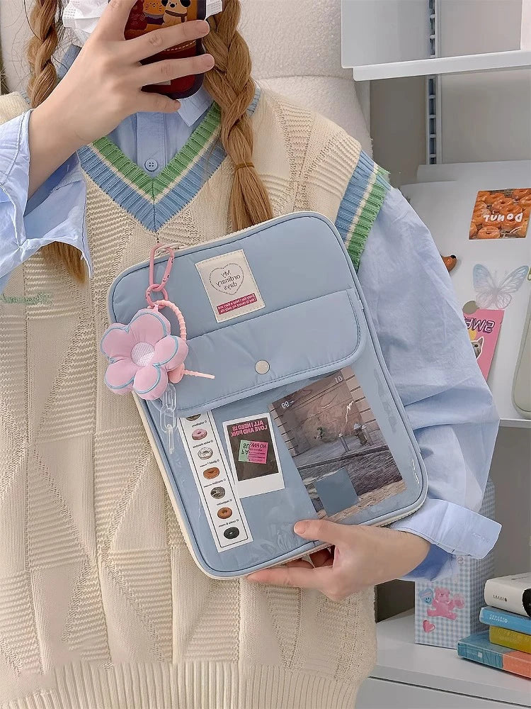 Korean Cute Laptop Sleeve Bag 13.3–14.5 Inch for MacBook Air/Pro