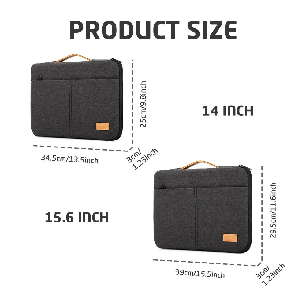 Portable Slim Laptop Carrying Case for 13.3, 14, 15.6, 16 Inch Laptops