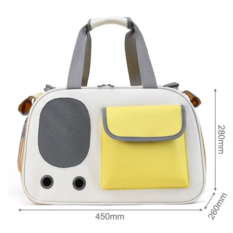Portable Pet Carrier Bag – Foldable Shoulder Travel Handbag for Cat