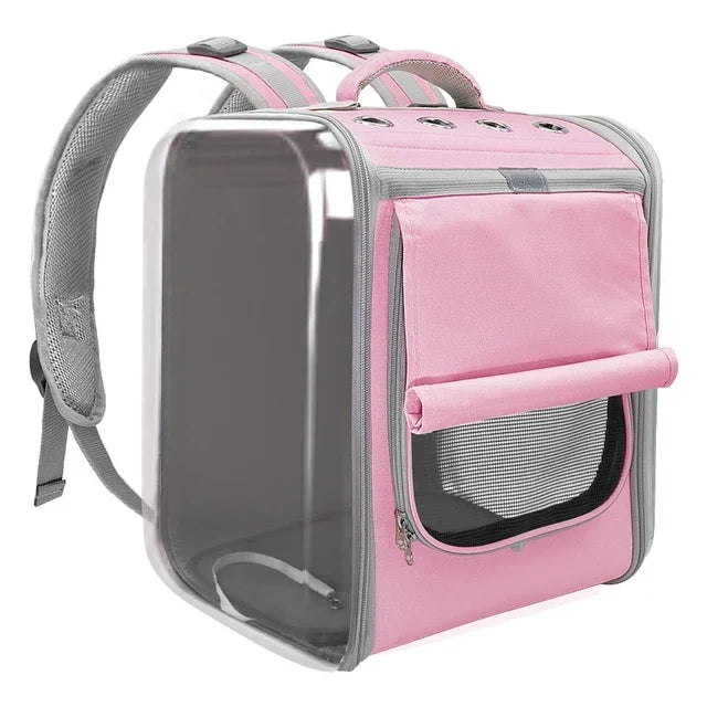 Portable Shoulder Cat Bag – Large Capacity Breathable Transparent Pet Carrier
