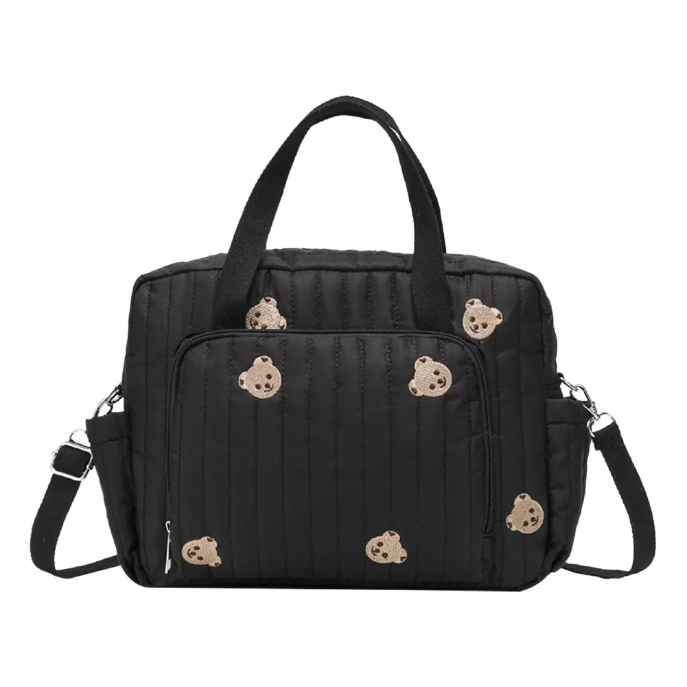 Large Capacity Floral Maternity Bag – Bear Pram Diaper Tote
