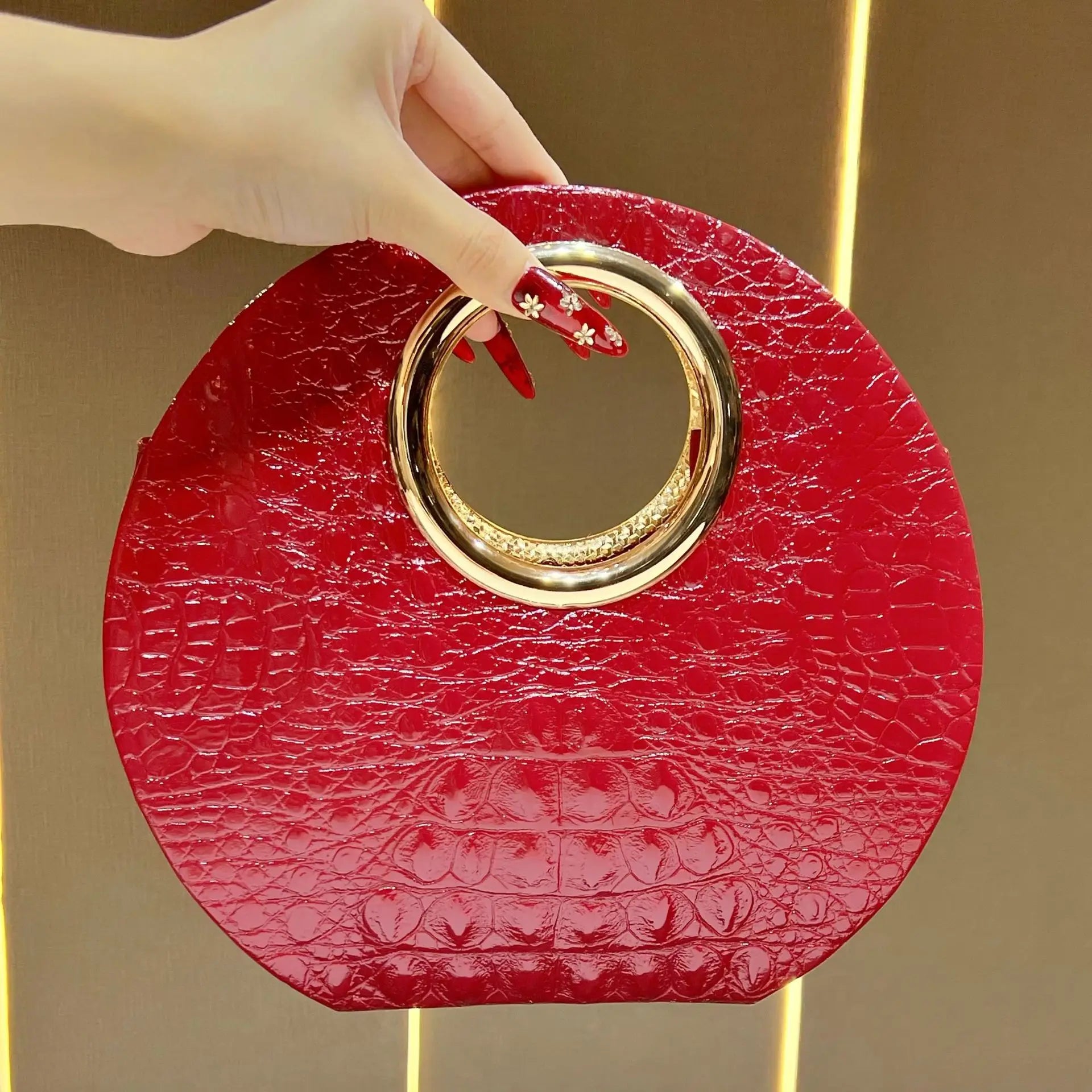 Fashion Alligator Pattern Clutch